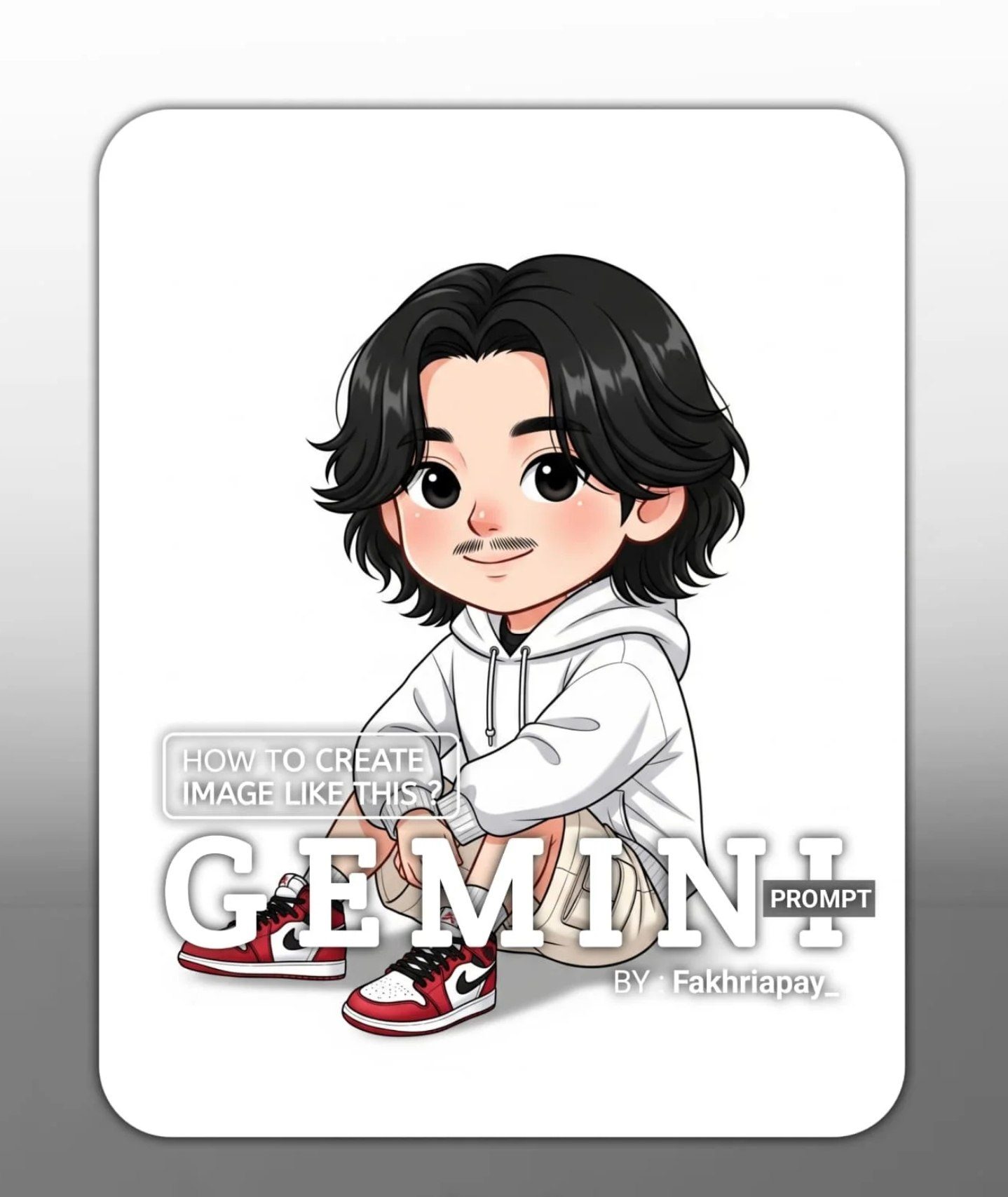 Cute Chibi Sticker Pack AI image prompt
