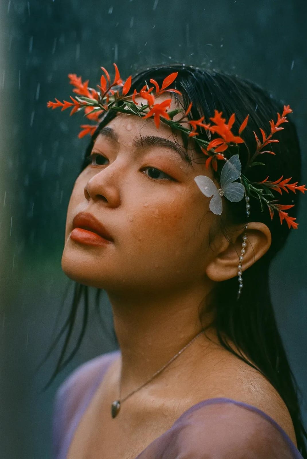 Cinematic Girl Close-Up AI image prompt